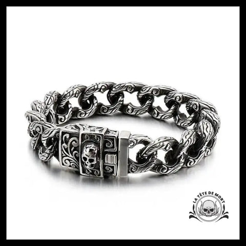 Bracelet Tête de Mort Ornementation