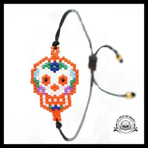 Bracelet Tête de Mort en Perle