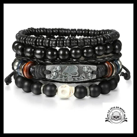Bracelet Tête de Mort (Perles)