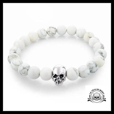 Bracelet Tête de Mort Pierre
