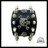Bracelet Tête de Mort Piques Gothiques