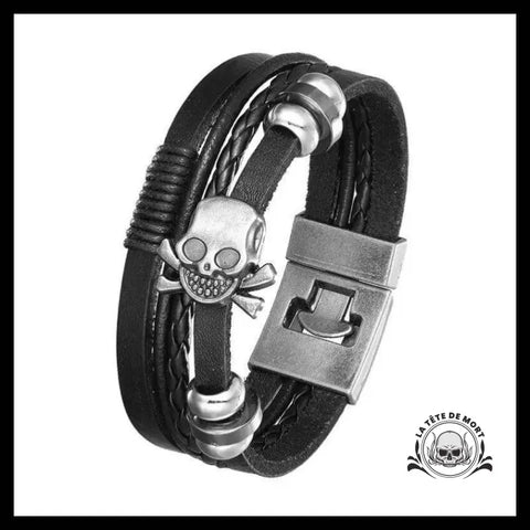 Bracelet Tête de Mort Pirate