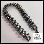 Bracelet Tête de Mort Punk/gothique en Acier Inoxydable