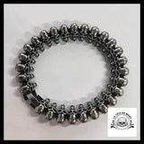Bracelet Tête de Mort Punk/gothique en Acier Inoxydable