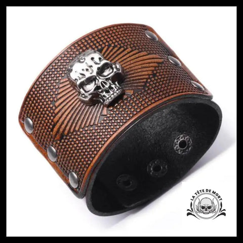 Bracelet Tête de Mort Rayonnante