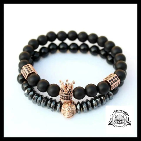 Bracelet Tête de Mort Roi