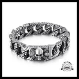 Bracelet Tête de Mort Serpent