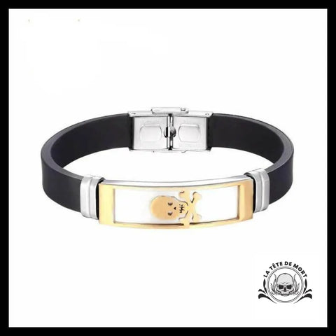 Bracelet Tête de Mort en Silicone