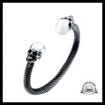 Bracelet Tête de Mort Skull Jumelle
