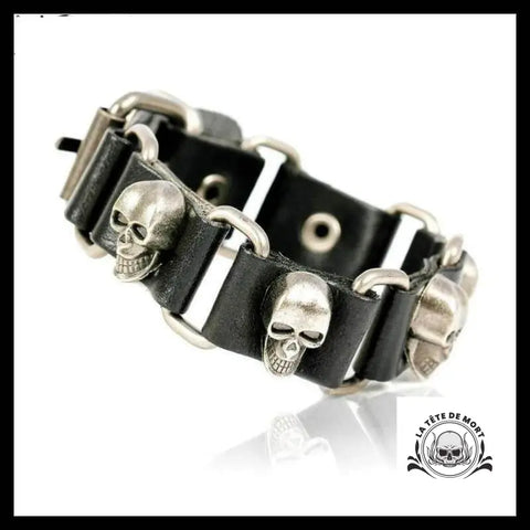 Bracelet Tête de Mort Souriante