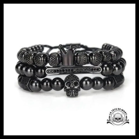 Bracelet Tête de Mort Souverain