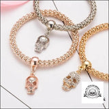 Bracelet Tête de Mort Strass (lots 3 Bracelets)