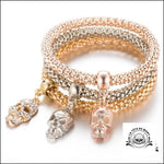 Bracelet Tête de Mort Strass (lots 3 Bracelets)