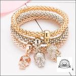 Bracelet Tête de Mort Strass (lots 3 Bracelets)