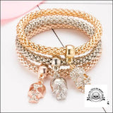 Bracelet Tête de Mort Strass (lots 3 Bracelets)