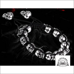 Bracelet Tête de Mort Tissé