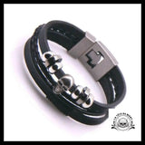 Bracelet Tête de Mort Tresse Crâne