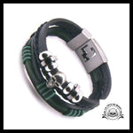 Bracelet Tête de Mort Tresse Funéraire
