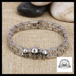 Bracelet Tête de Mort Triple Crâne