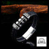 Bracelet Viking (Cuir) - Crâne Passion