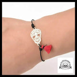 Bracelets Tête de Mort Argentée (lot 12 élastiques)