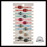 Bracelets Tête de Mort élastiques (lot 12 élastiques)