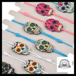 Bracelets Tête de Mort élastiques (lot 12 élastiques)
