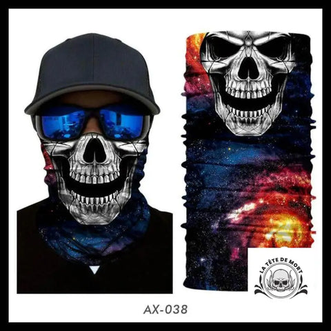 Cache-cou Tête de Mort Galaxy