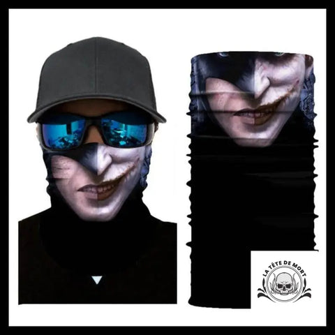 Cache-cou Tête de Mort Joker