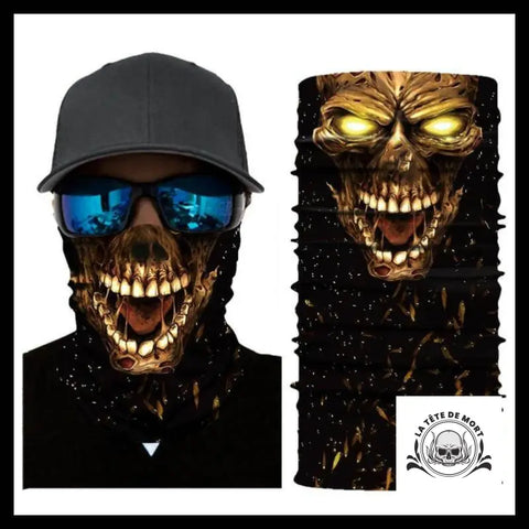Cache-cou Tête de Mort Zombie