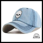 Casquette Crâne Bleu