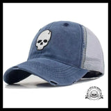 Casquette Crâne Gris