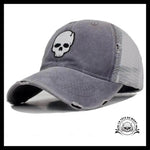 Casquette Crâne Gris