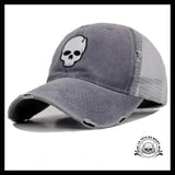 Casquette Crâne Gris