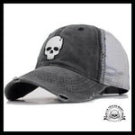 Casquette Crâne Gris