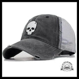 Casquette Crâne Gris