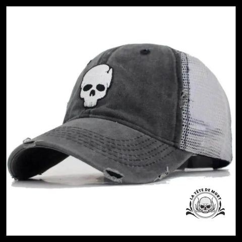 Casquette Crâne Gris