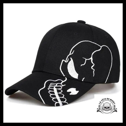 Casquette Crâne Noir et Blanc