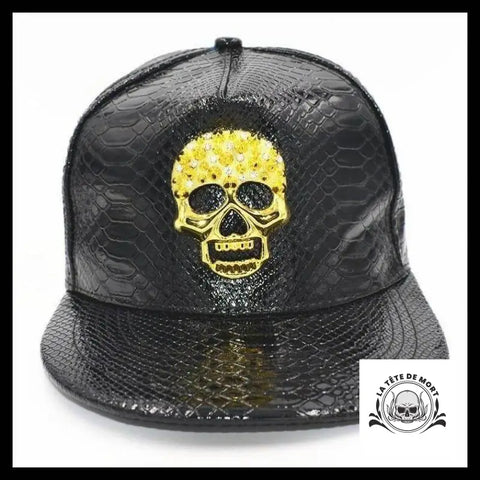Casquette Crâne Or