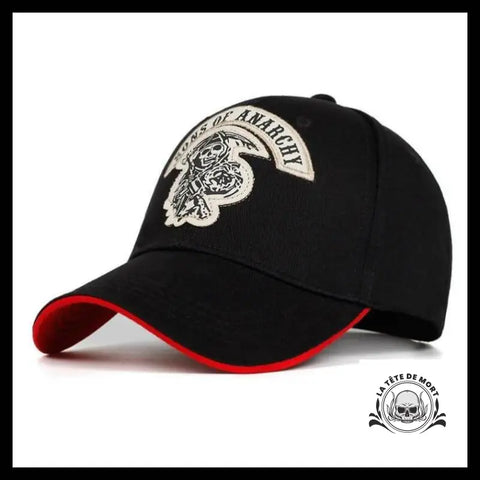 Casquette Tête de Mort Baseball Anarchie