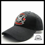 Casquette Tête de Mort Baseball Hooligans Noire
