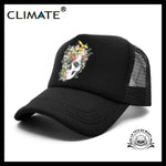 Casquette Tête de Mort Cascade Fleurs