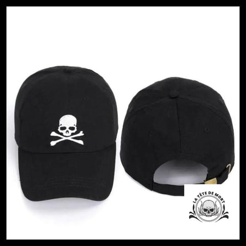 Casquette Tête de Mort Danger Noire
