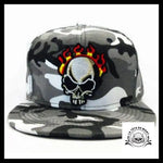 Casquette Tête de Mort En Feu