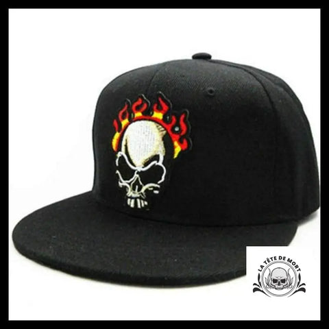 Casquette Tête de Mort En Feu