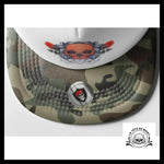 Casquette Tête de Mort Fleurs