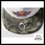 Casquette Tête de Mort Fleurs