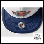 Casquette Tête de Mort Fleurs