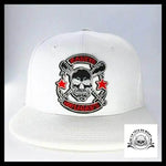 Casquette Tête de Mort Hooligans Blanche