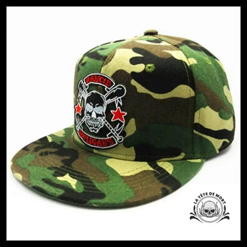 Casquette Tête de Mort Hooligans Camouflage